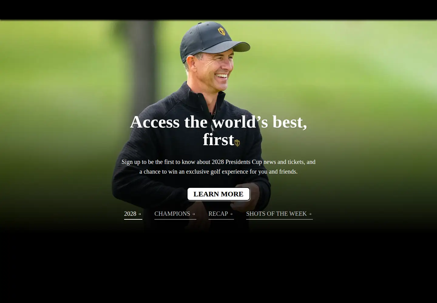 Screenshot of presidentscup.com