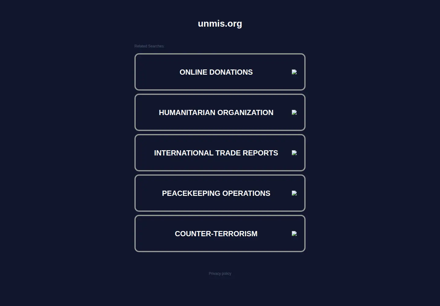 Screenshot of unmis.org