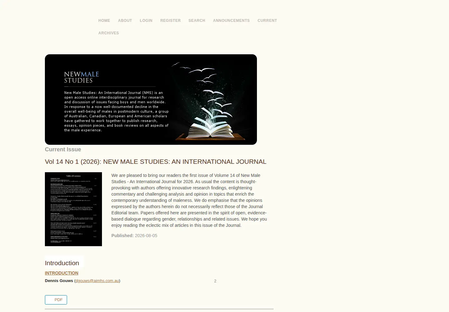 Screenshot of newmalestudies.com