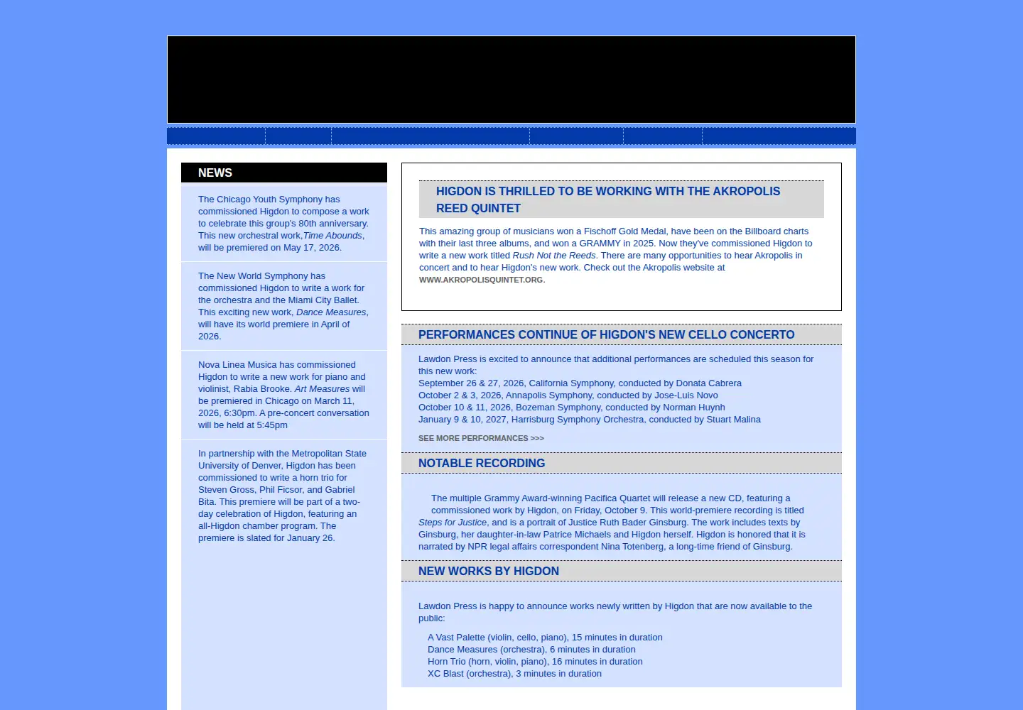 Captured homepage of jenniferhigdon.com in the current scan