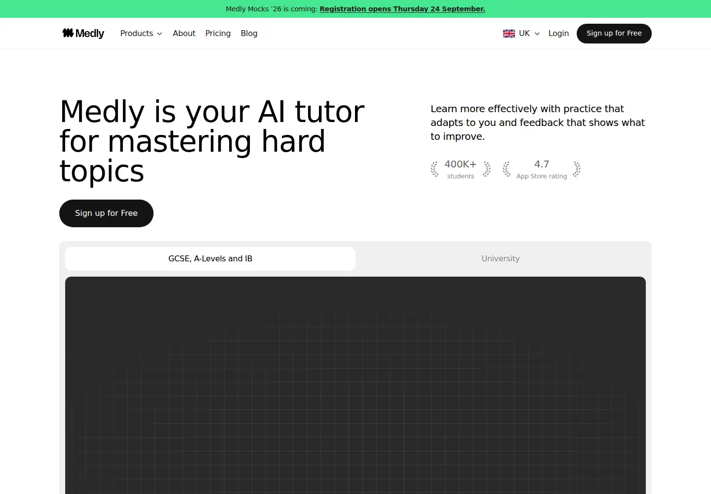 Captured homepage of medlyai.com in the current scan