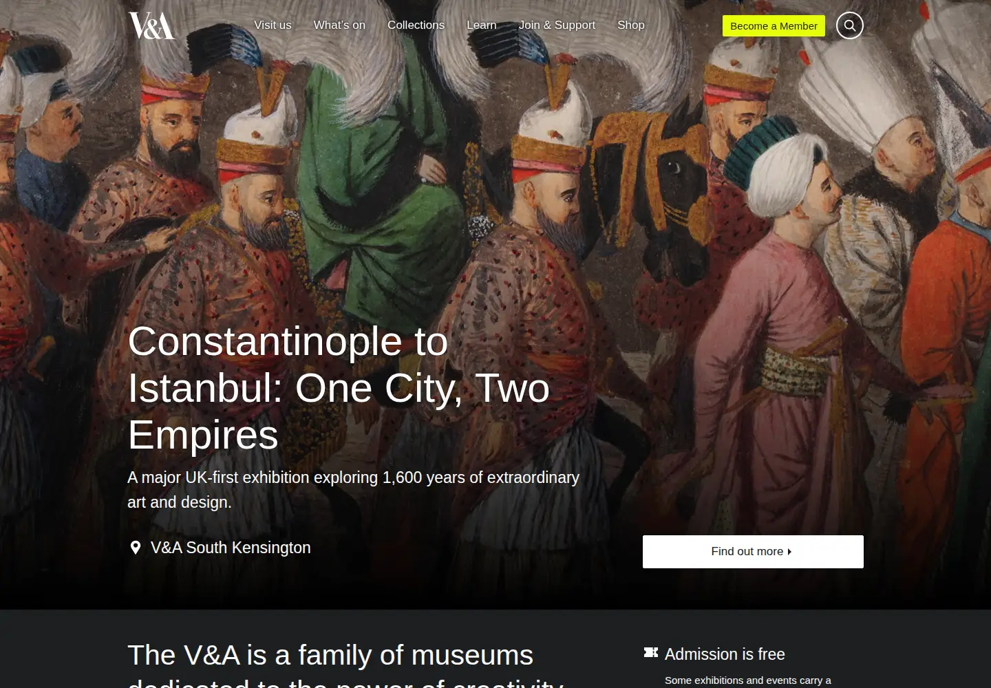 Screenshot of vam.ac.uk