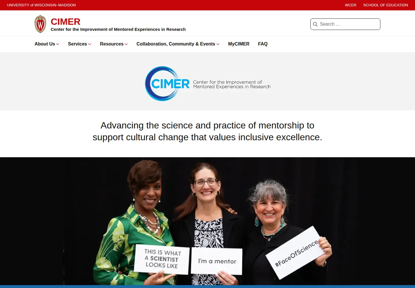 Screenshot of cimerproject.org