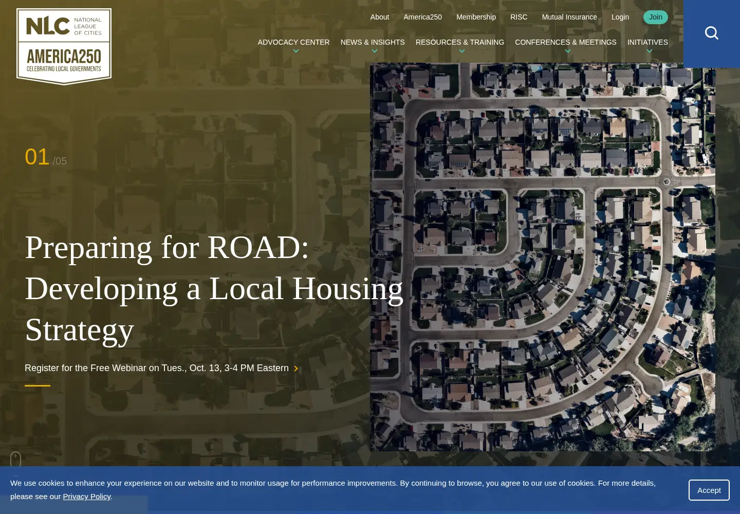 Screenshot of nlc.org