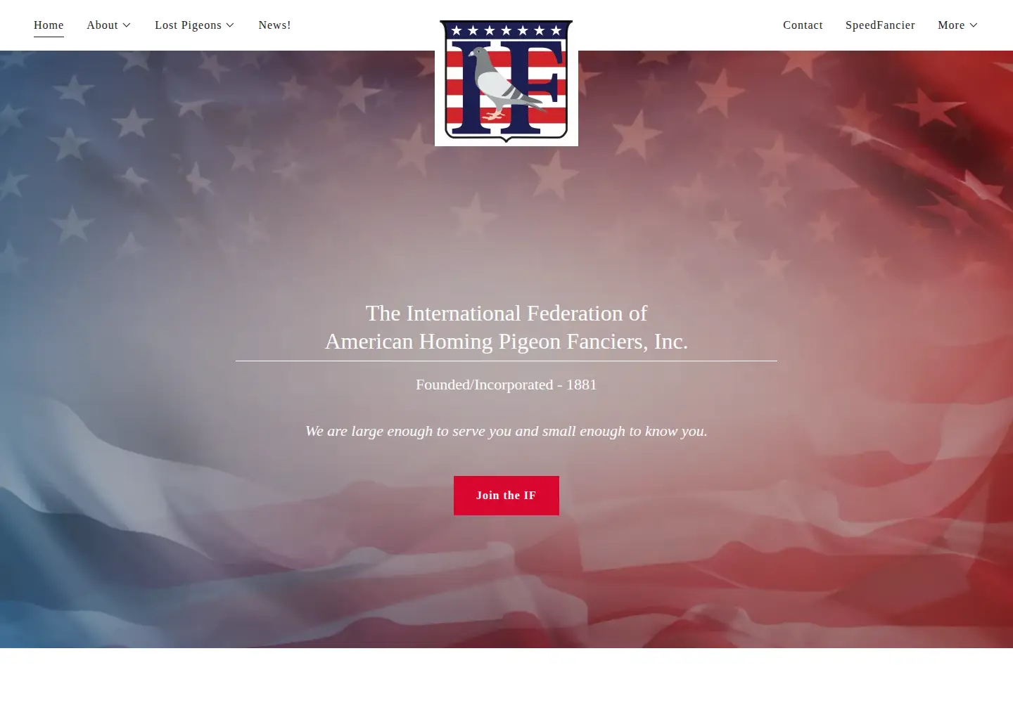 Screenshot of ifpigeon.com