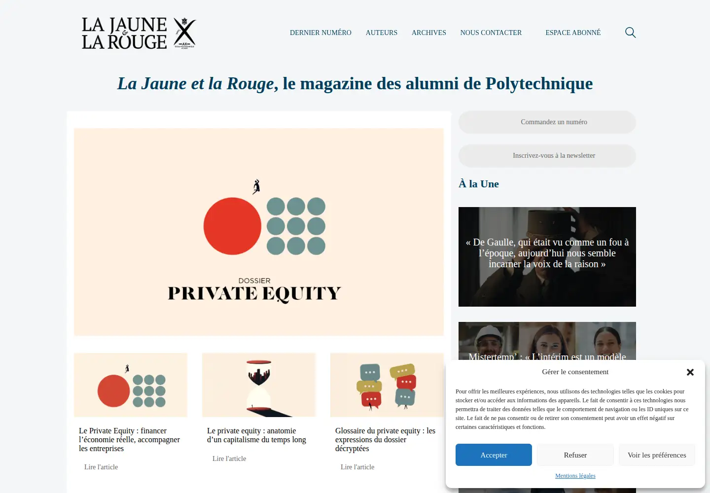 Screenshot of lajauneetlarouge.com