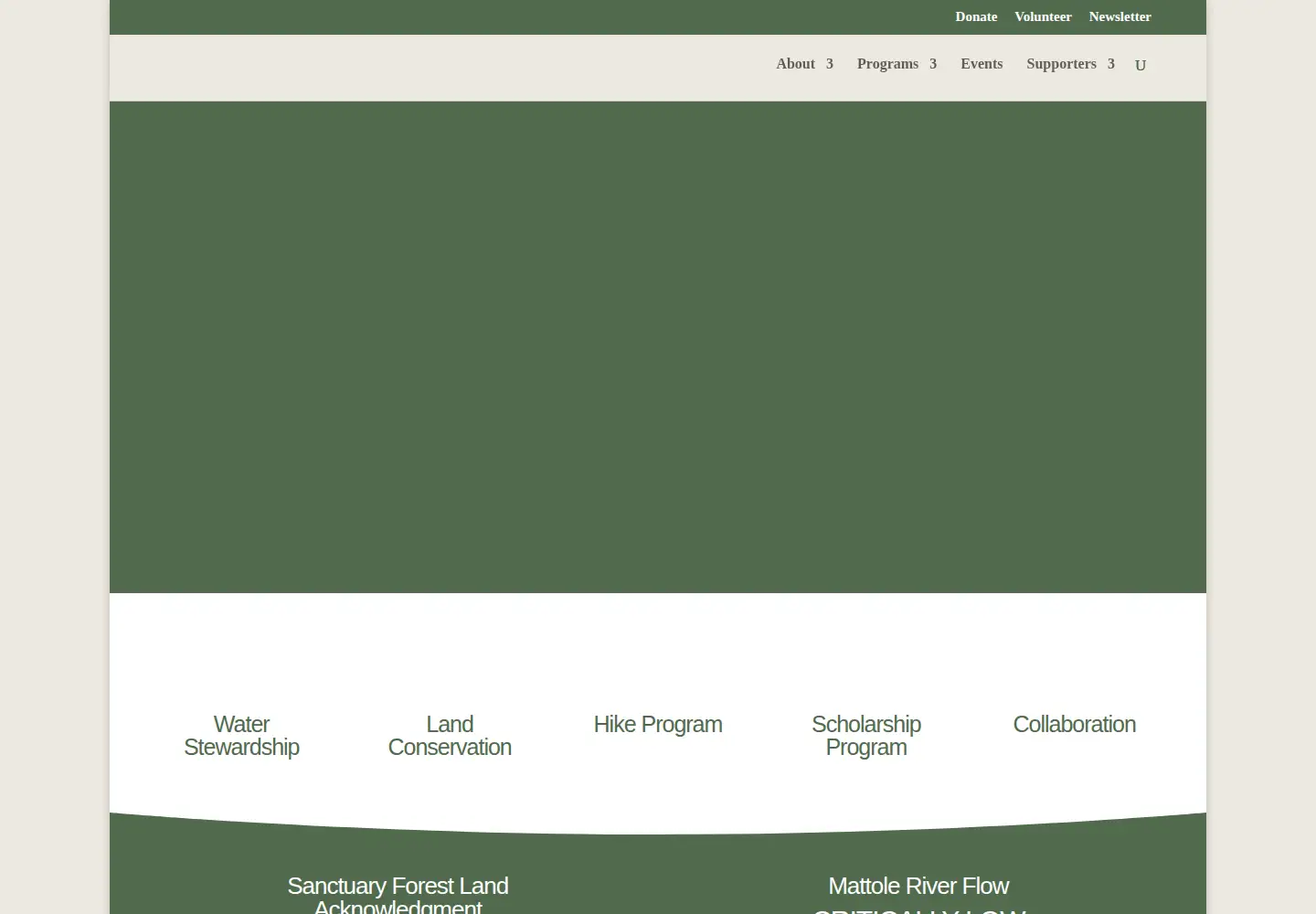 Screenshot of sanctuaryforest.org