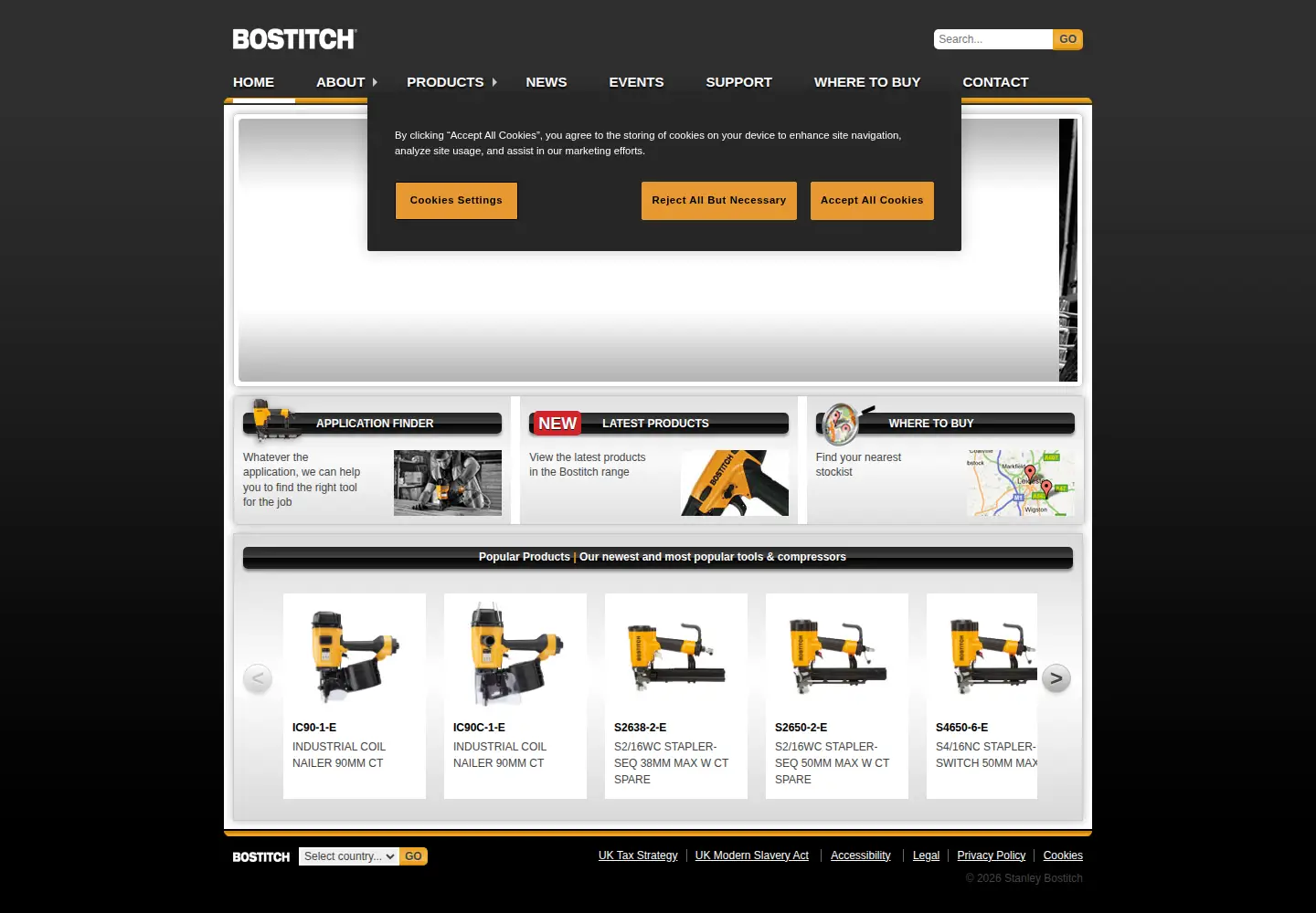 Screenshot of bostitch.co.uk