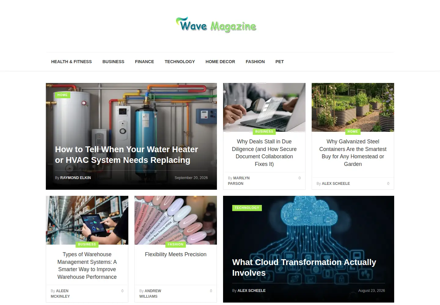 Screenshot of wavemagazine.net