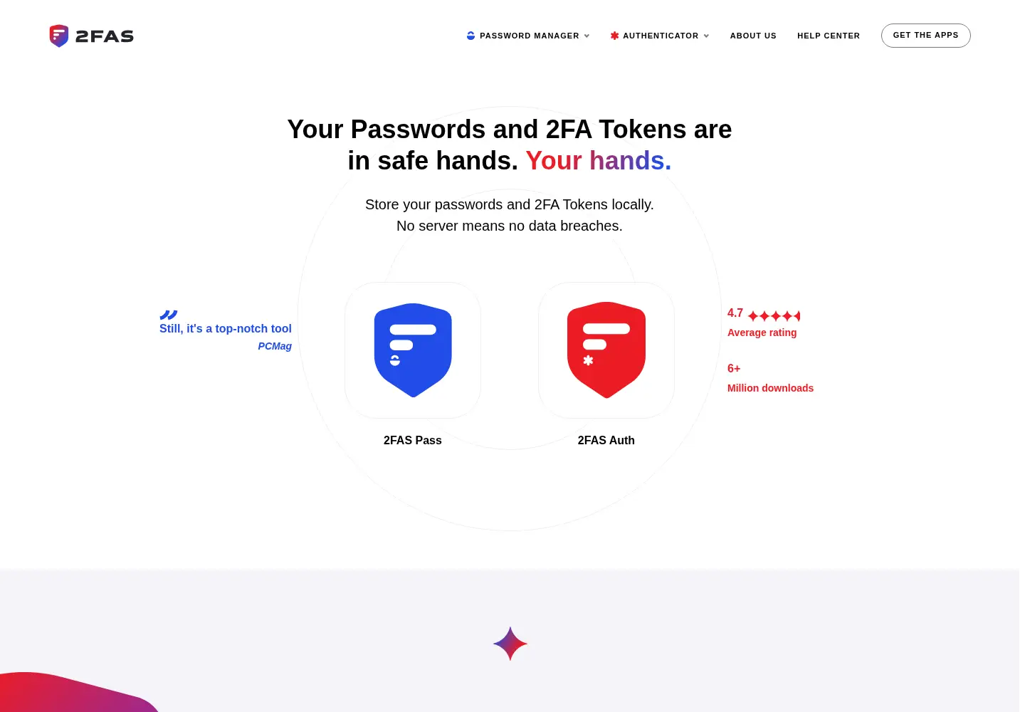 Screenshot of 2fas.com
