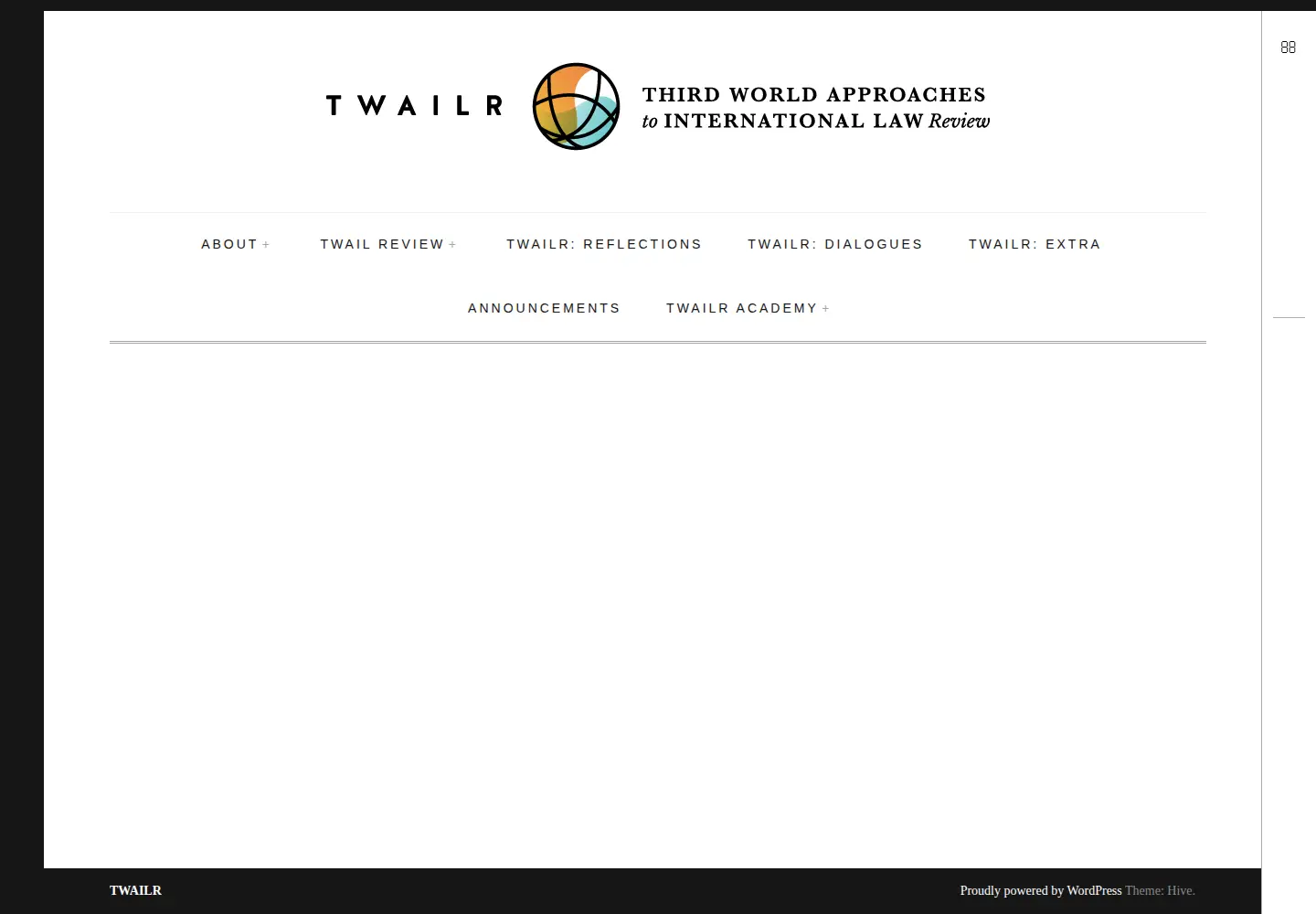 Screenshot of twailr.com