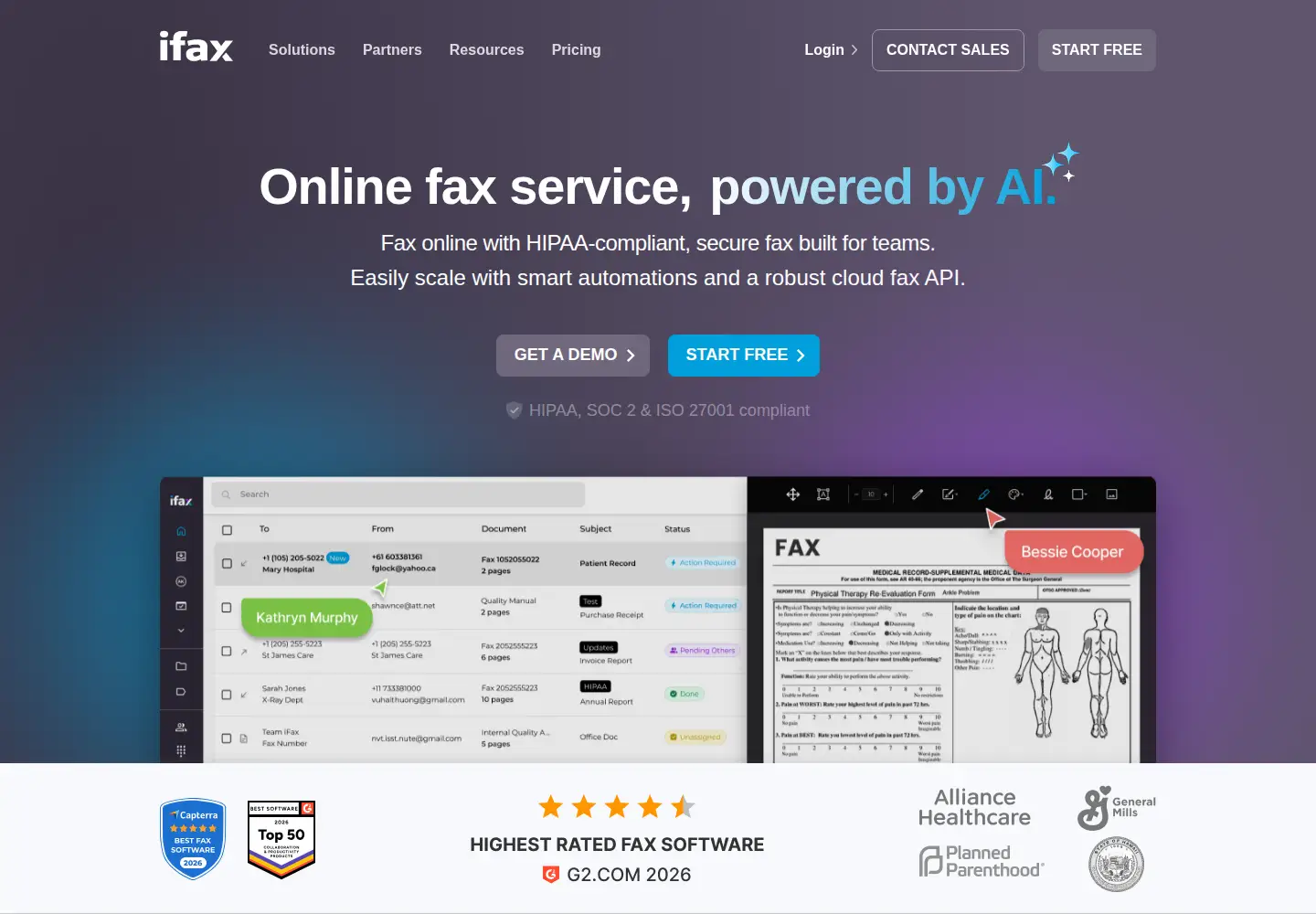 Screenshot of ifaxapp.com