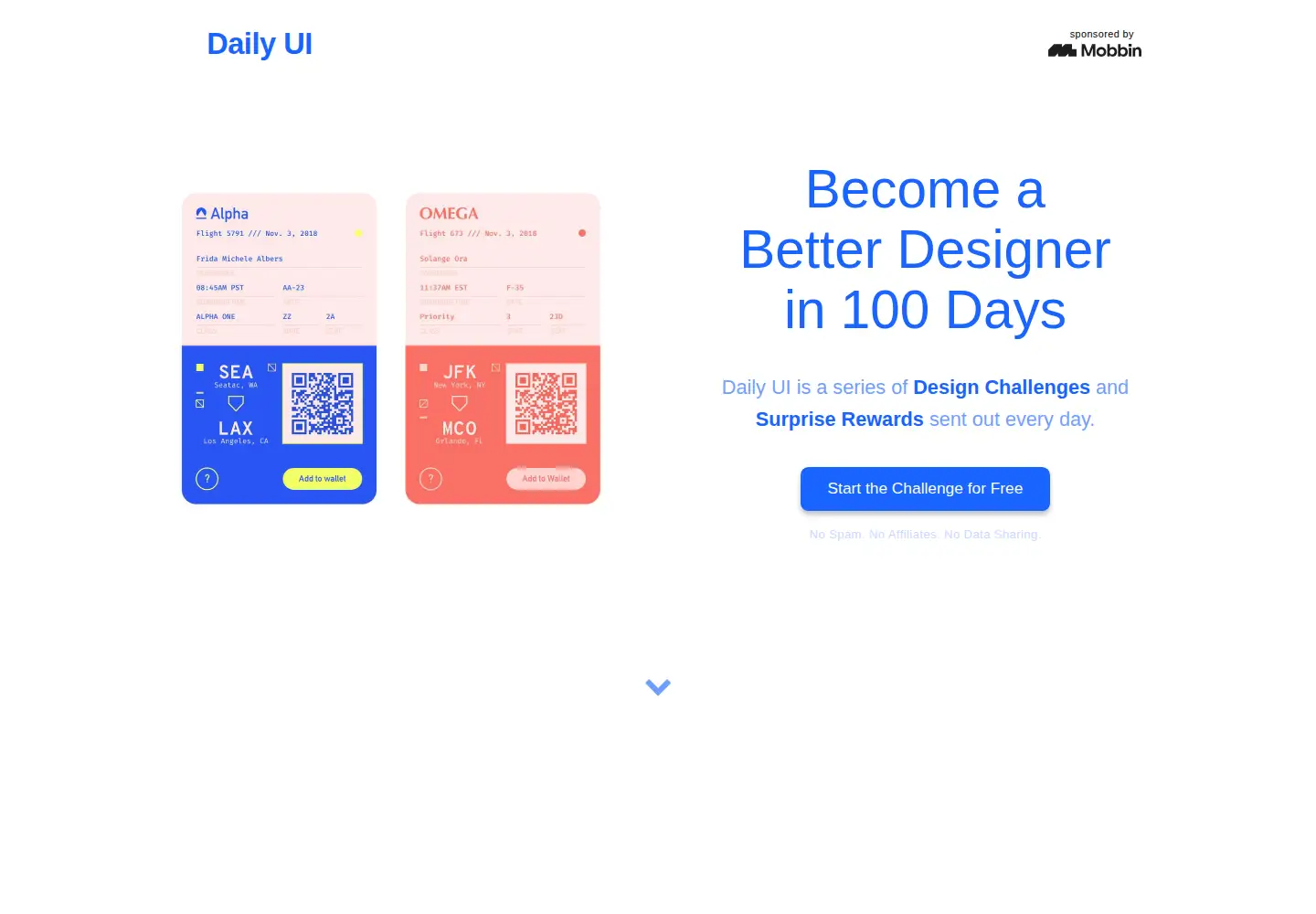 Screenshot of dailyui.co