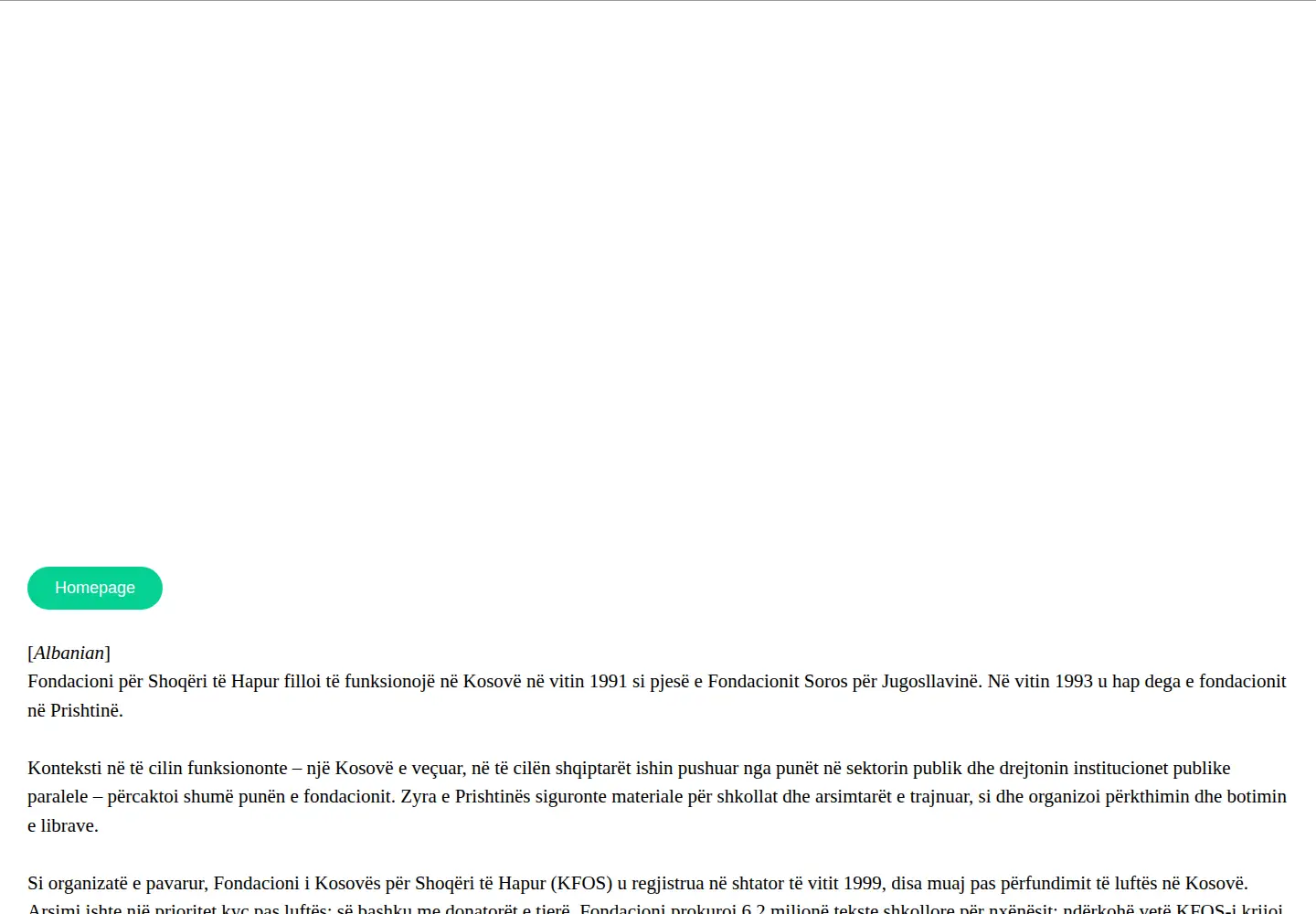 Screenshot of kfos.org