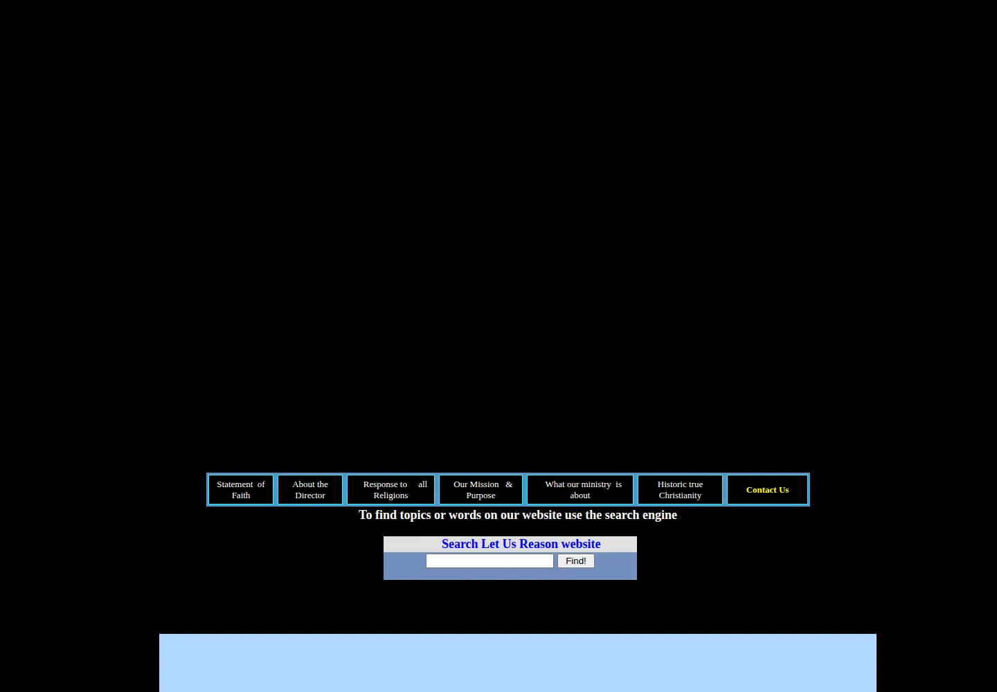 Screenshot of letusreason.org