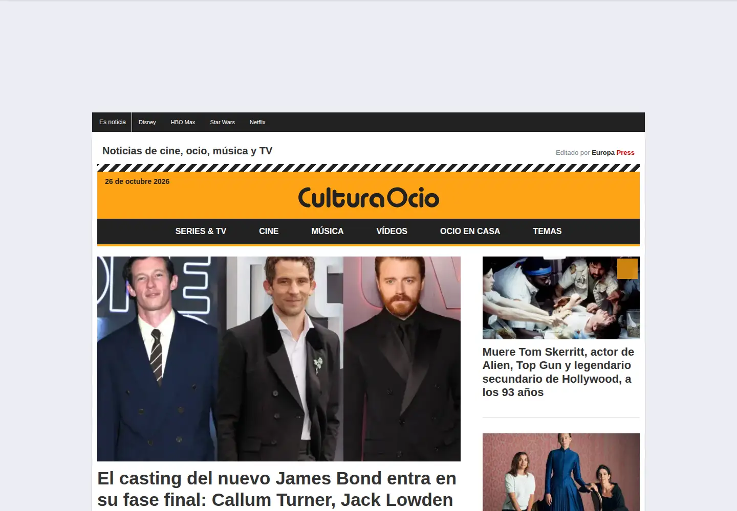 Screenshot of culturaocio.com