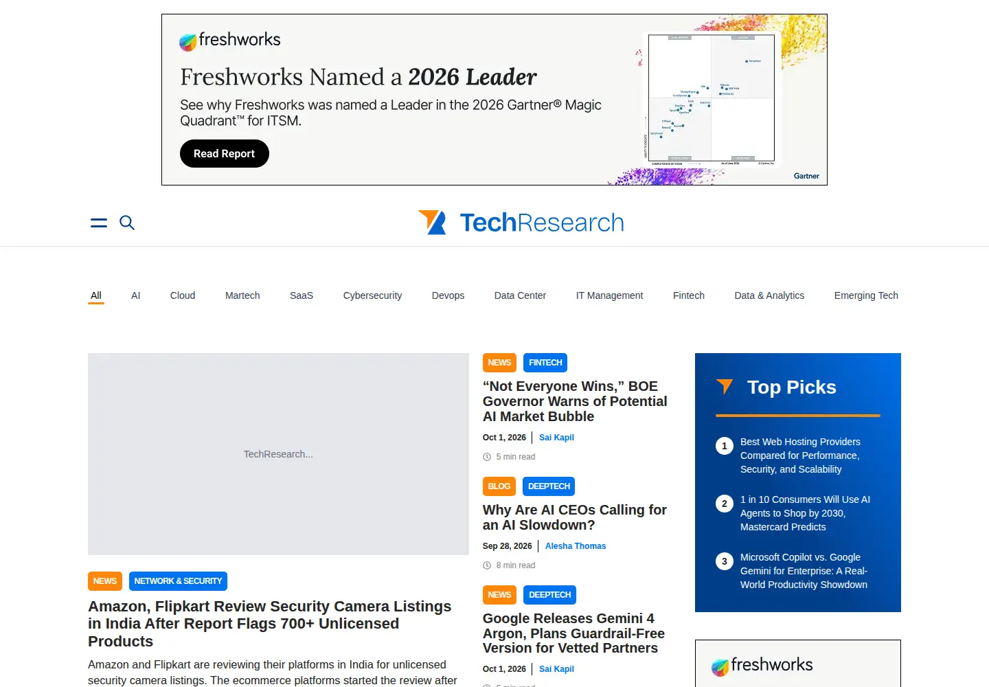 Screenshot of techresearchonline.com