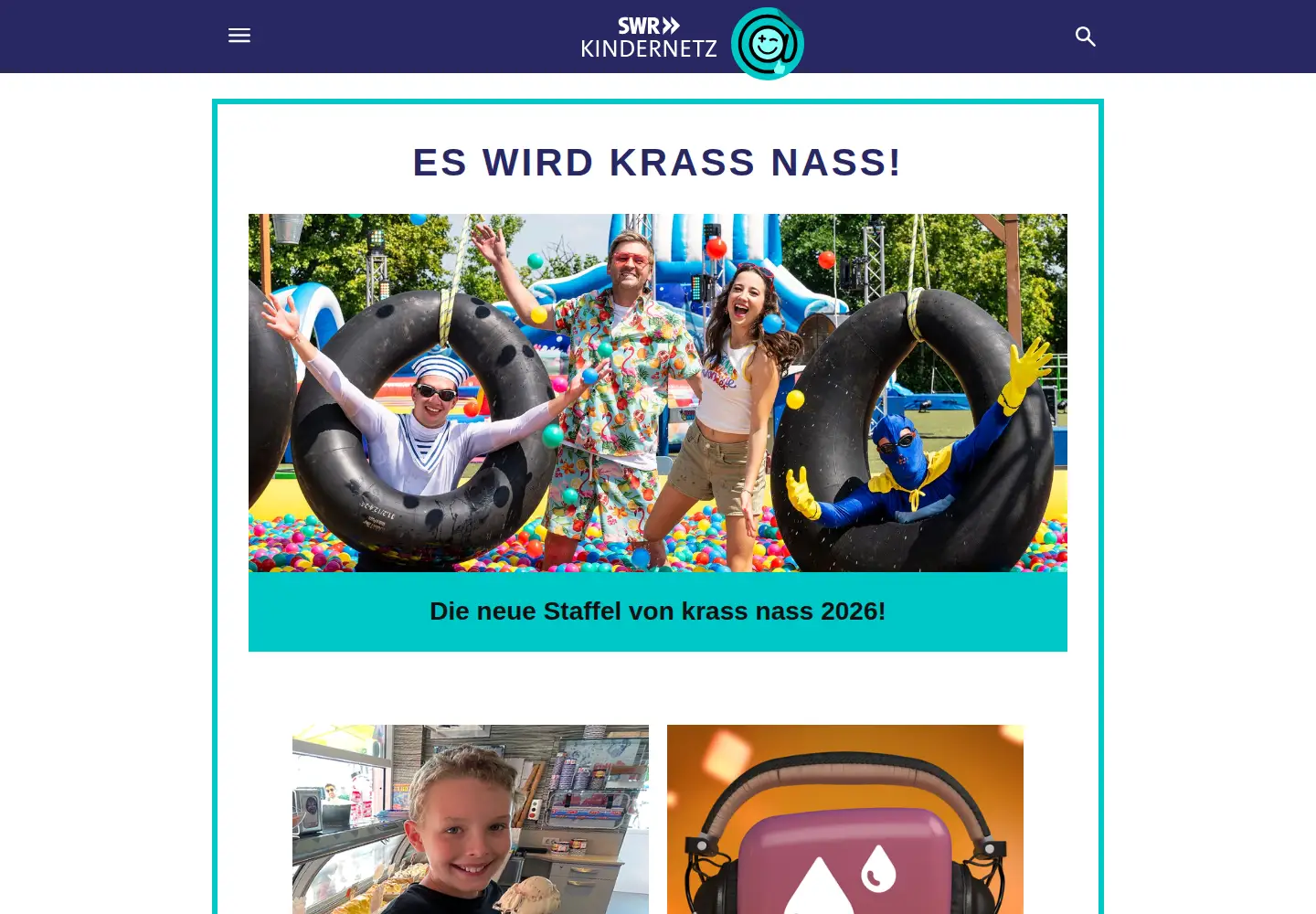 Screenshot of kindernetz.de