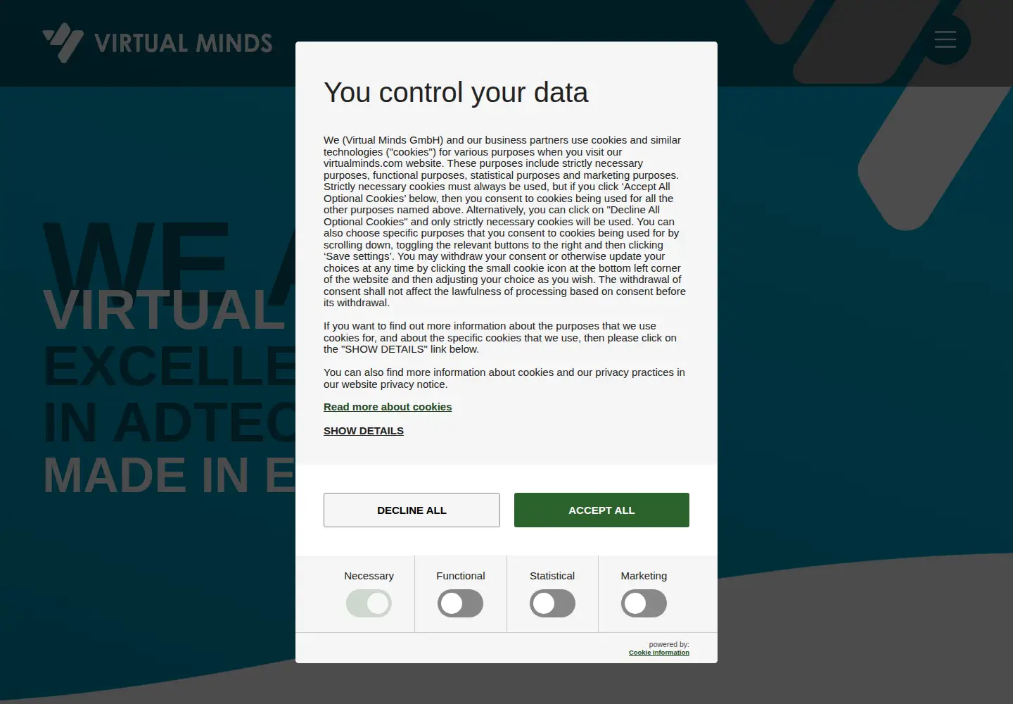 Screenshot of adition.com