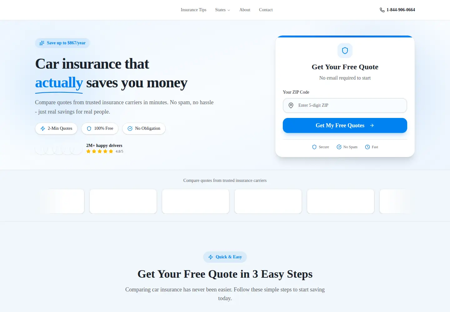 Screenshot of cheapcarinsurance.net