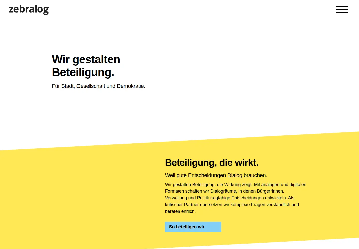 Screenshot of zebralog.de