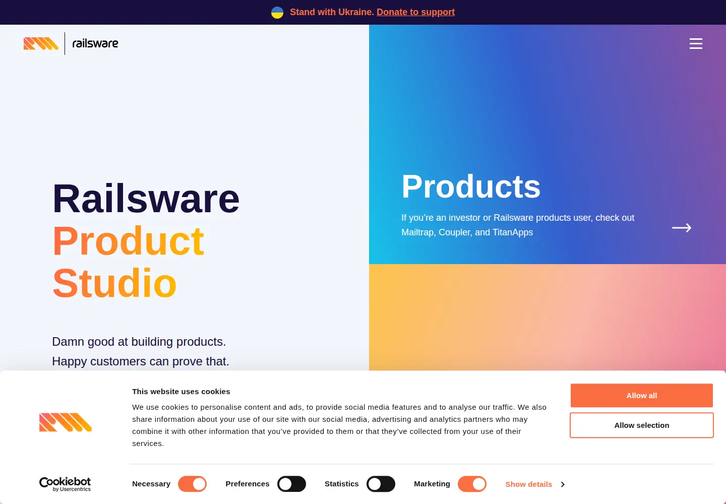 Screenshot of railsware.com