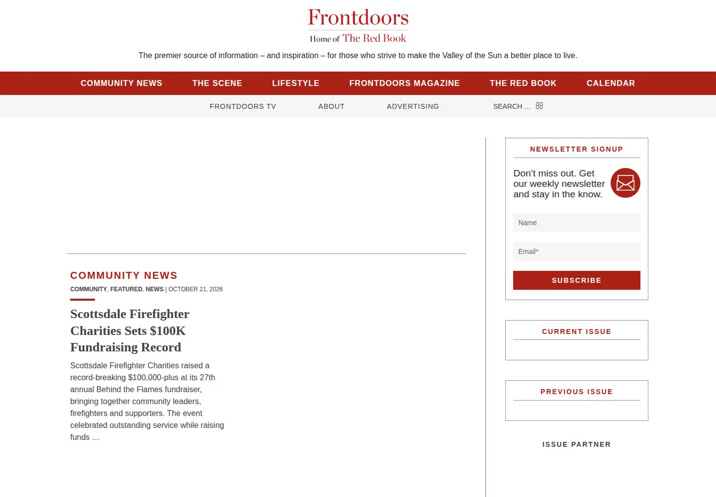 Screenshot of frontdoorsmedia.com