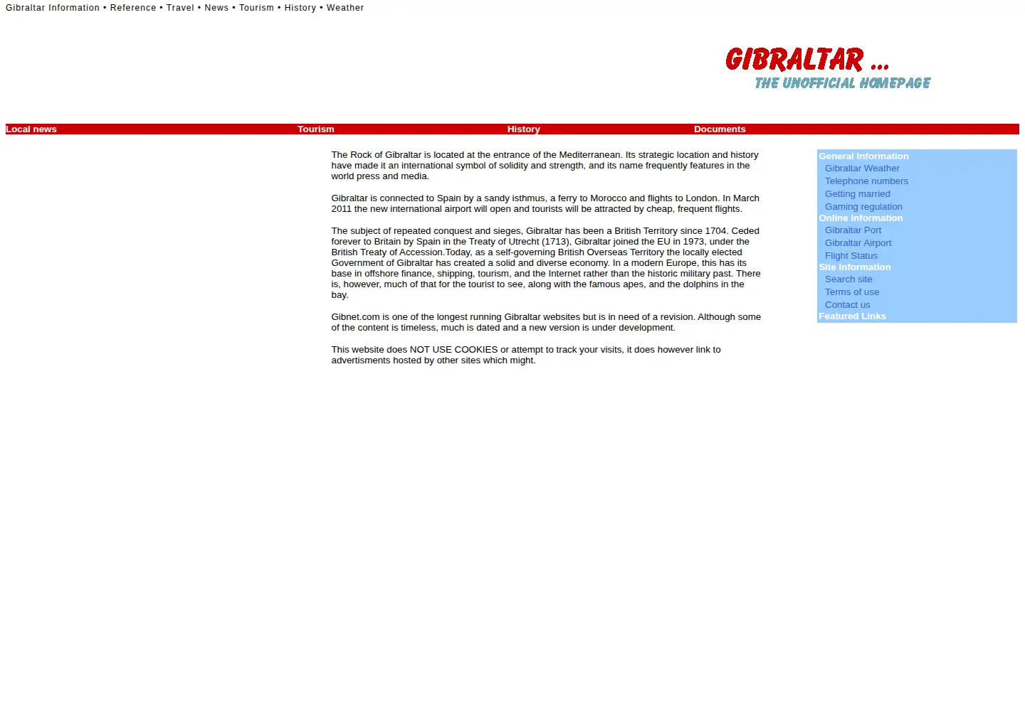 Screenshot of gibnet.com