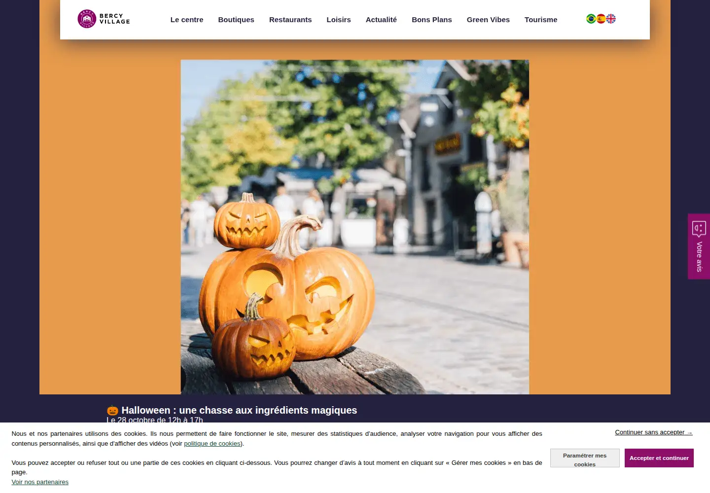 Screenshot of bercyvillage.com