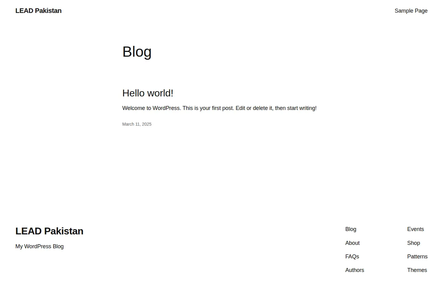Screenshot of lead.org.pk