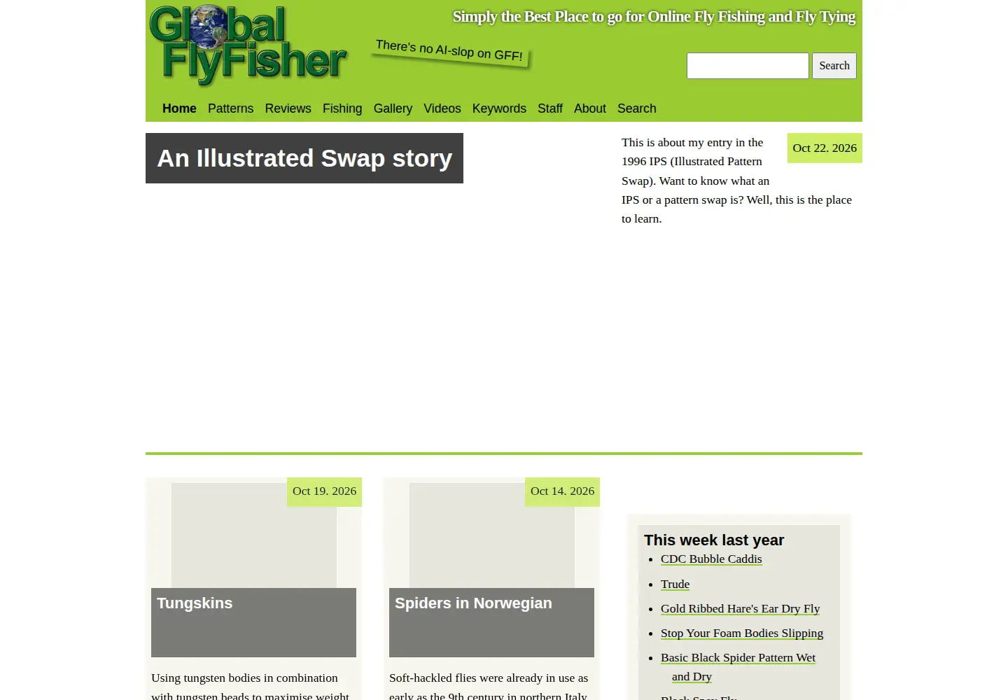 Screenshot of globalflyfisher.com