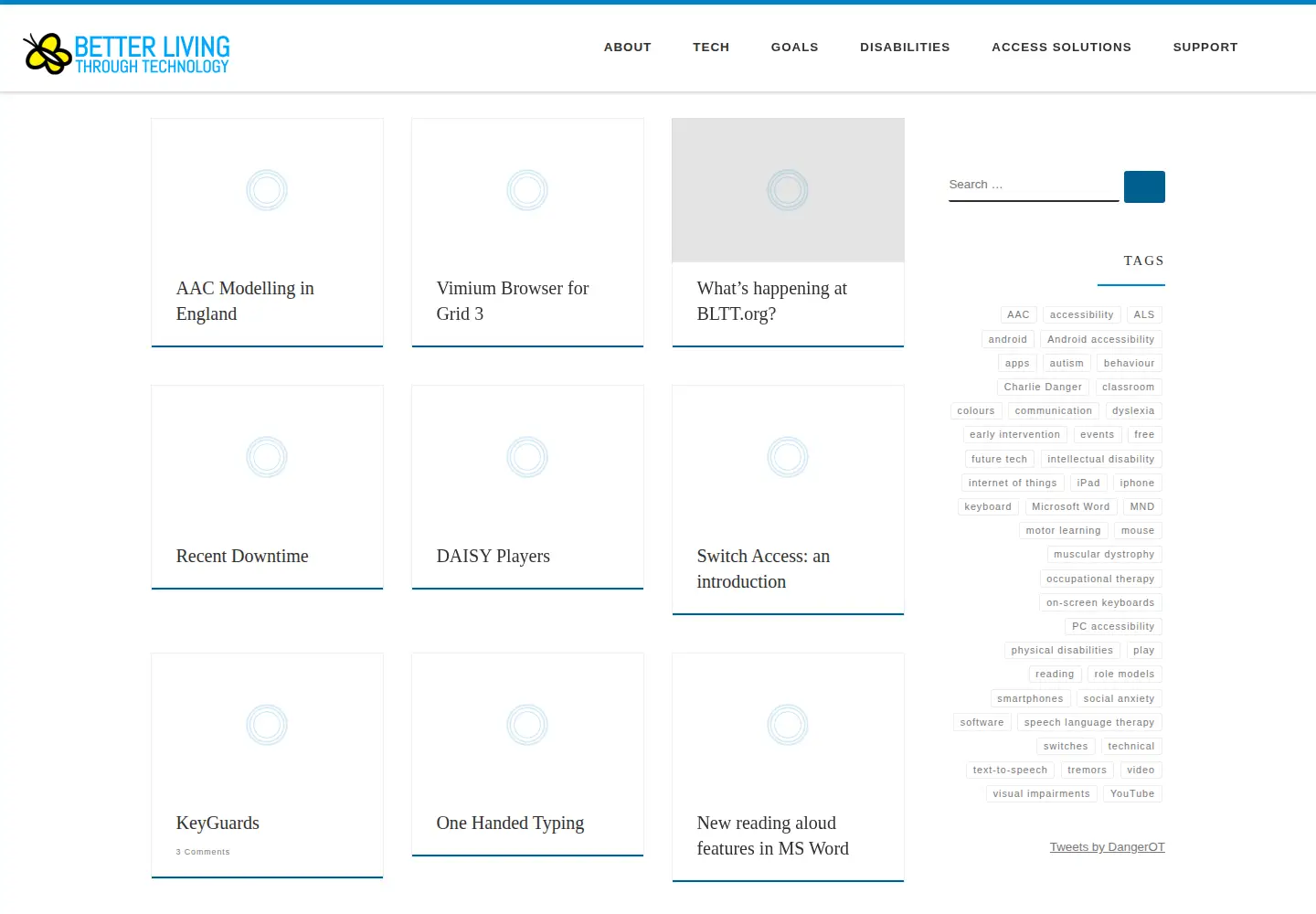 Captured homepage of bltt.org in the current scan