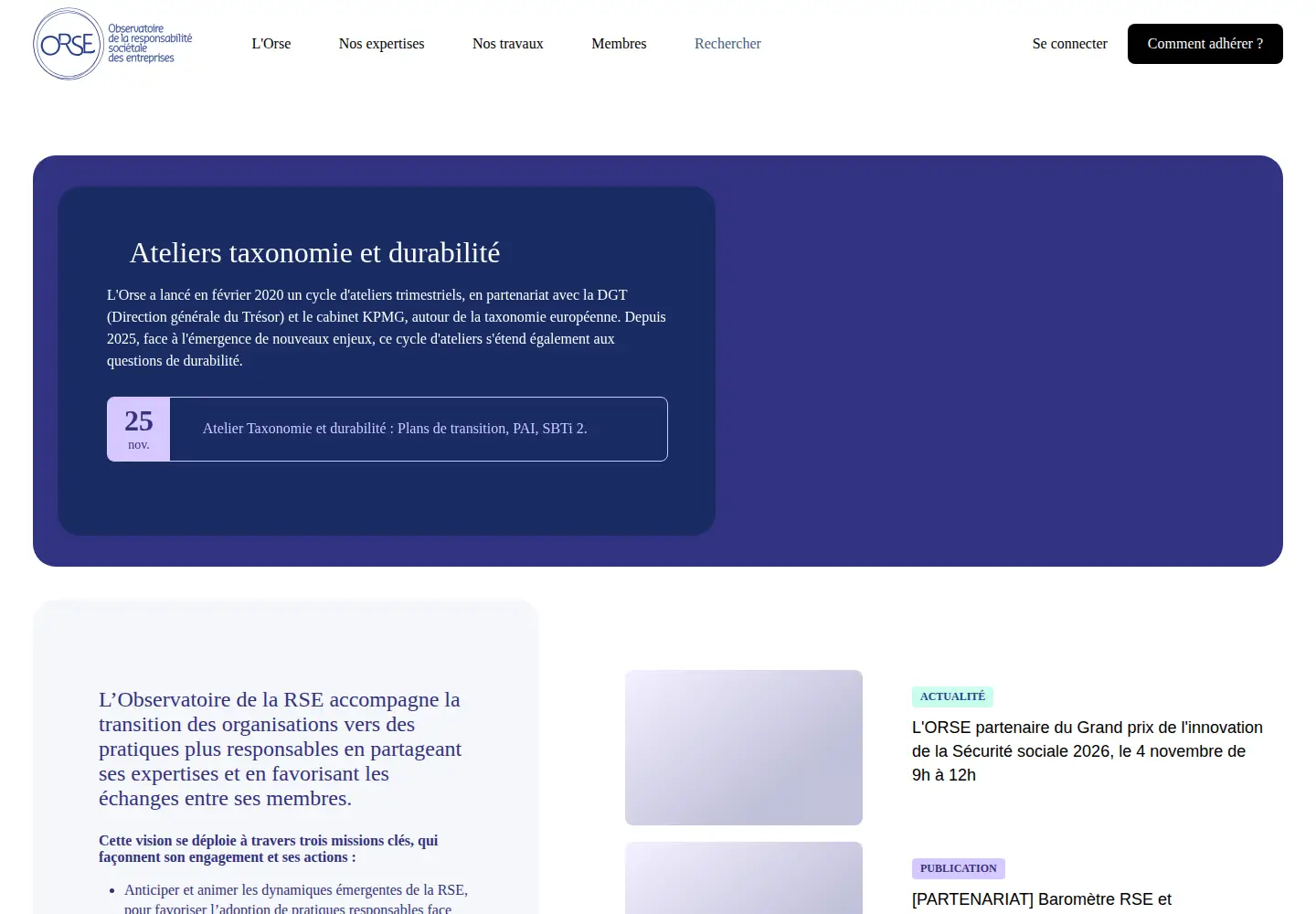 Screenshot of orse.org