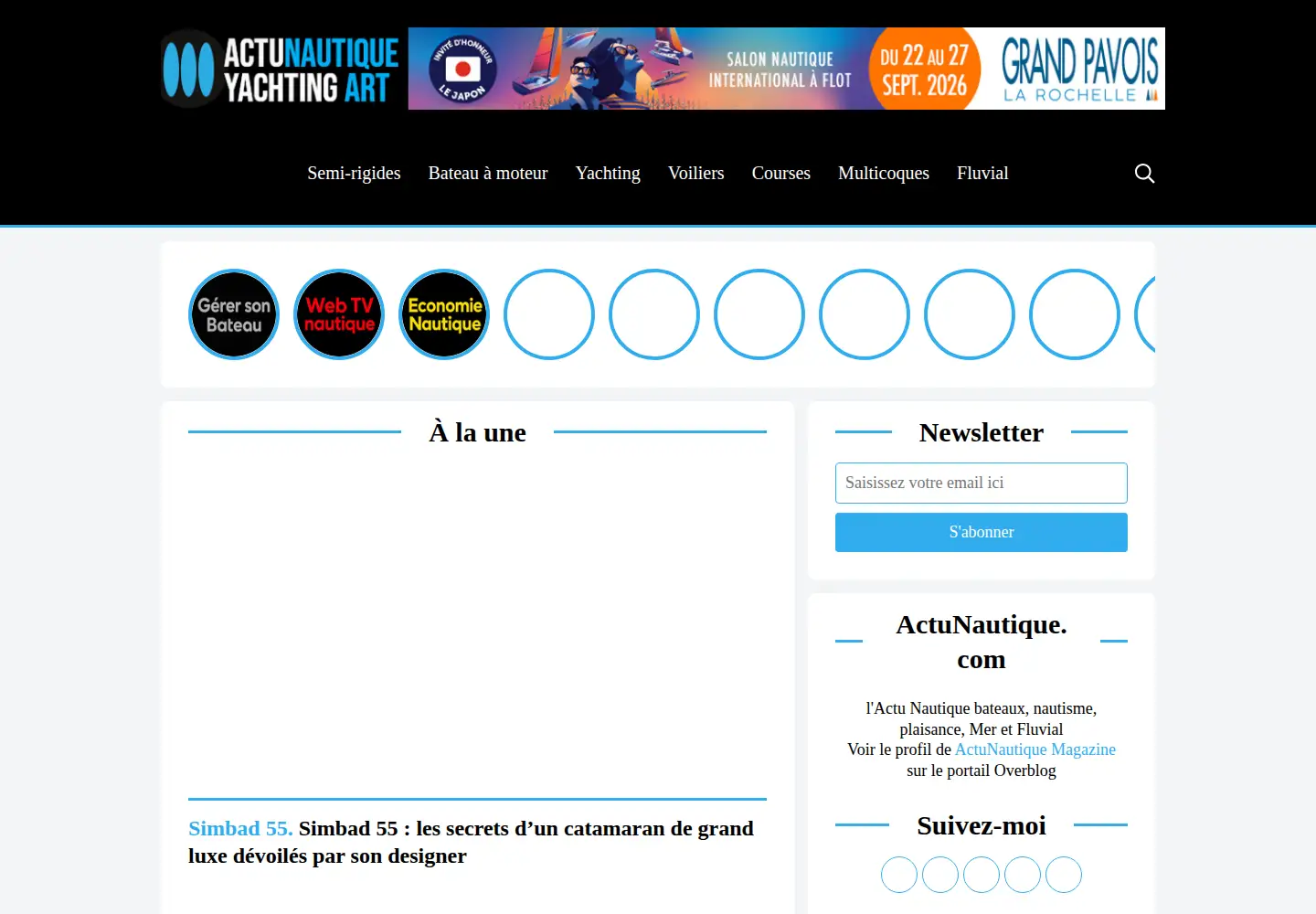 Screenshot of actunautique.com