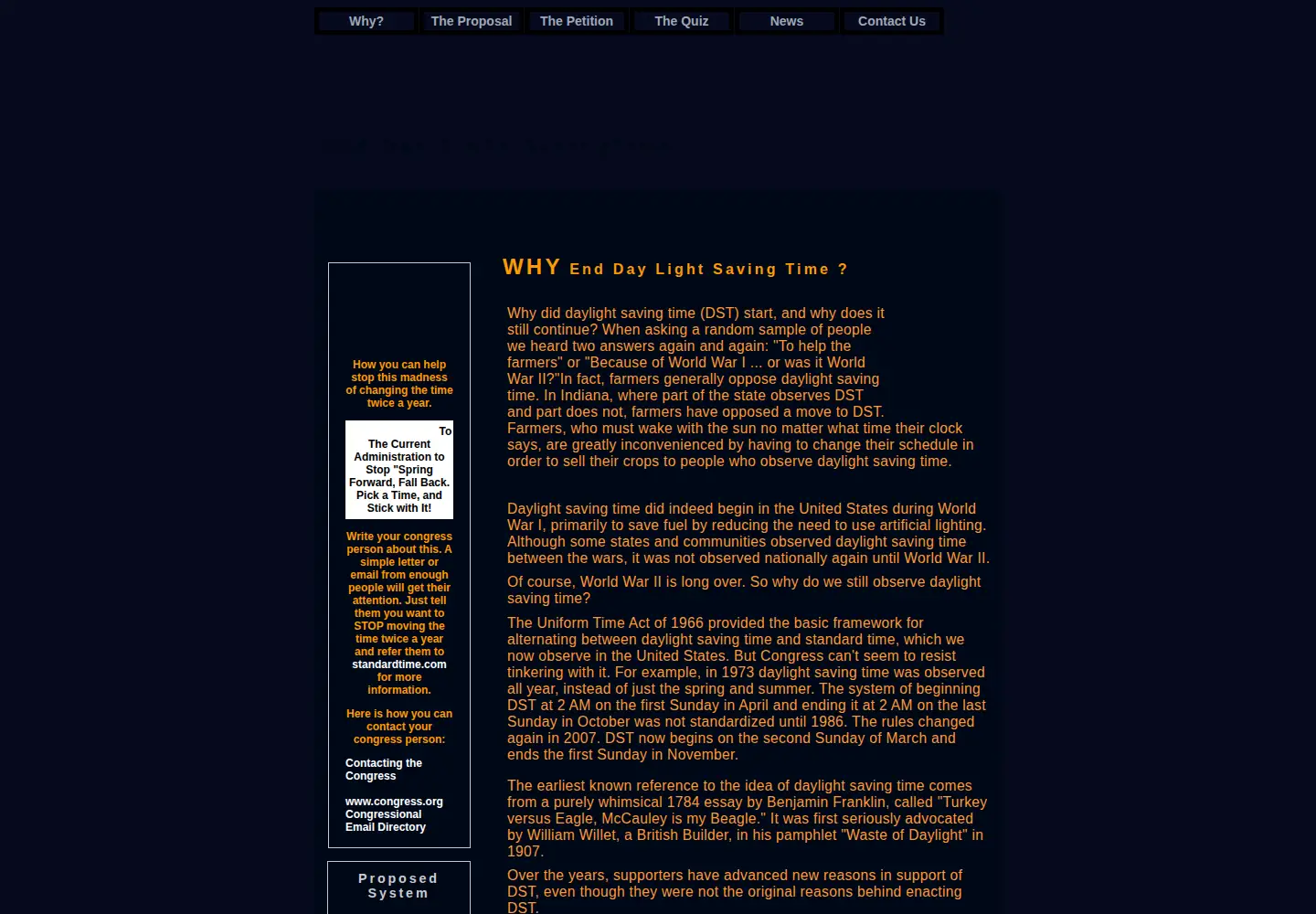 Captured homepage of standardtime.com in the current scan