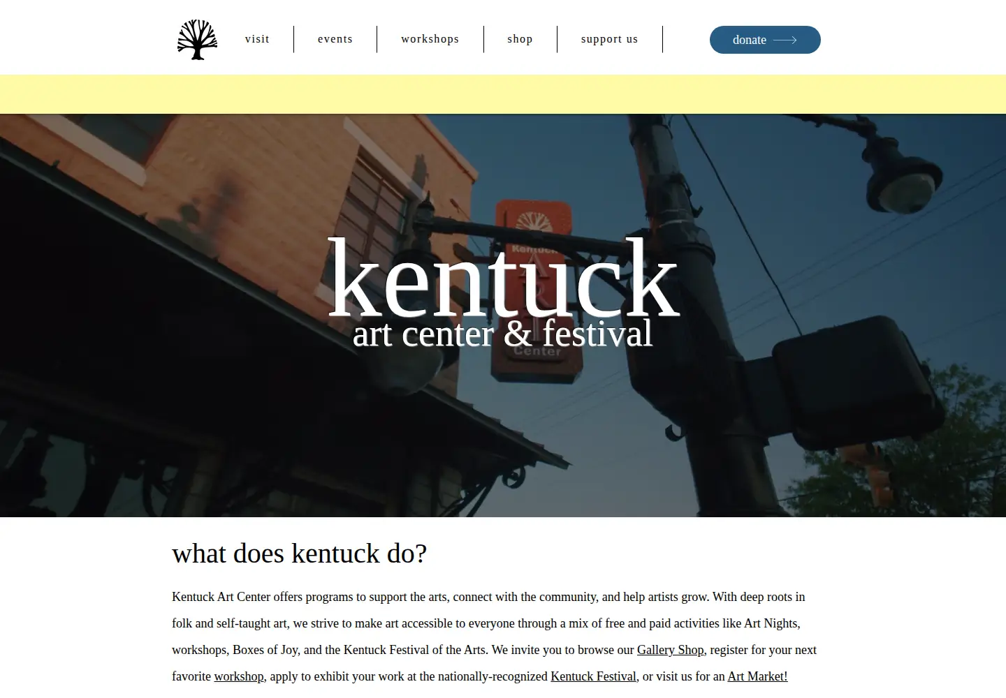 Screenshot of kentuck.org