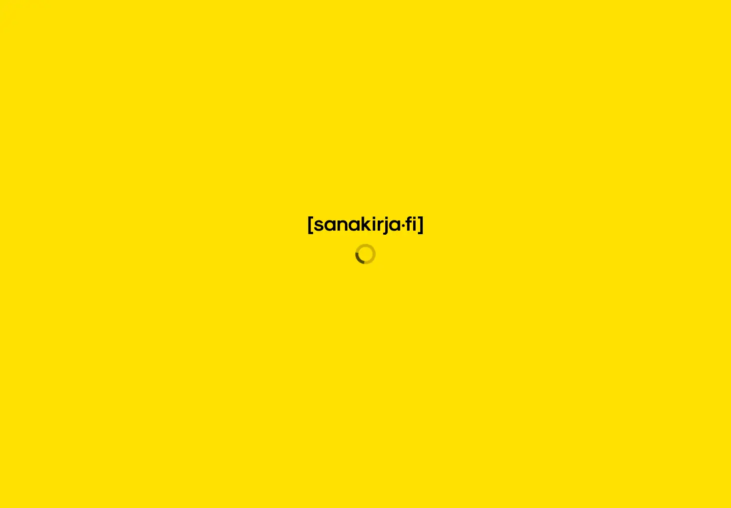 Screenshot of sanakirja.fi