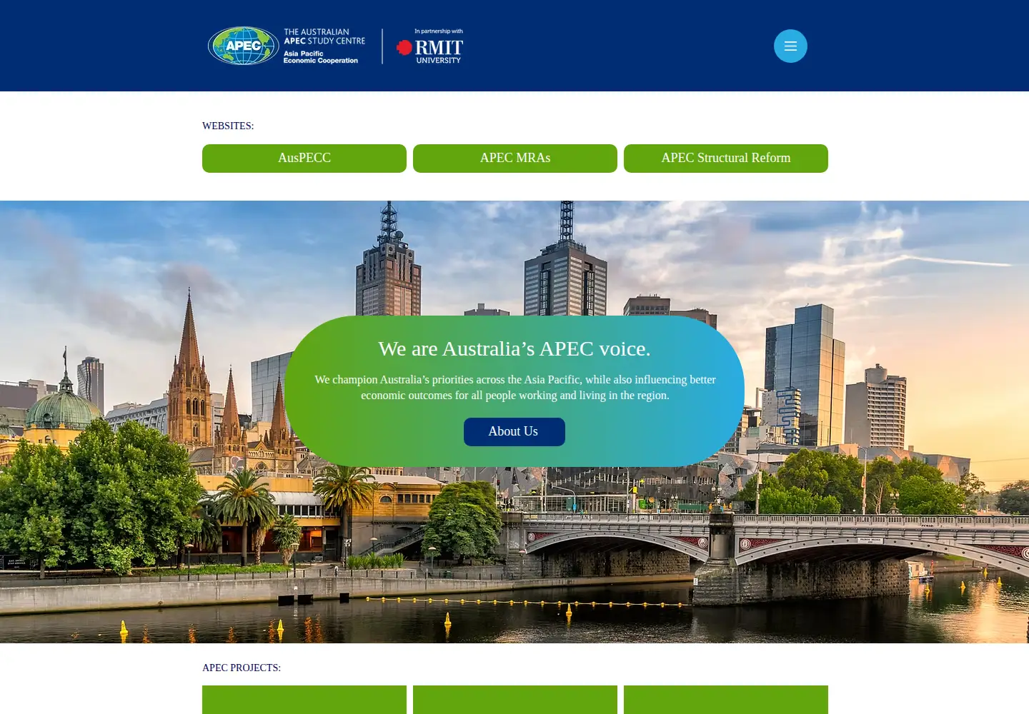 Screenshot of apec.org.au