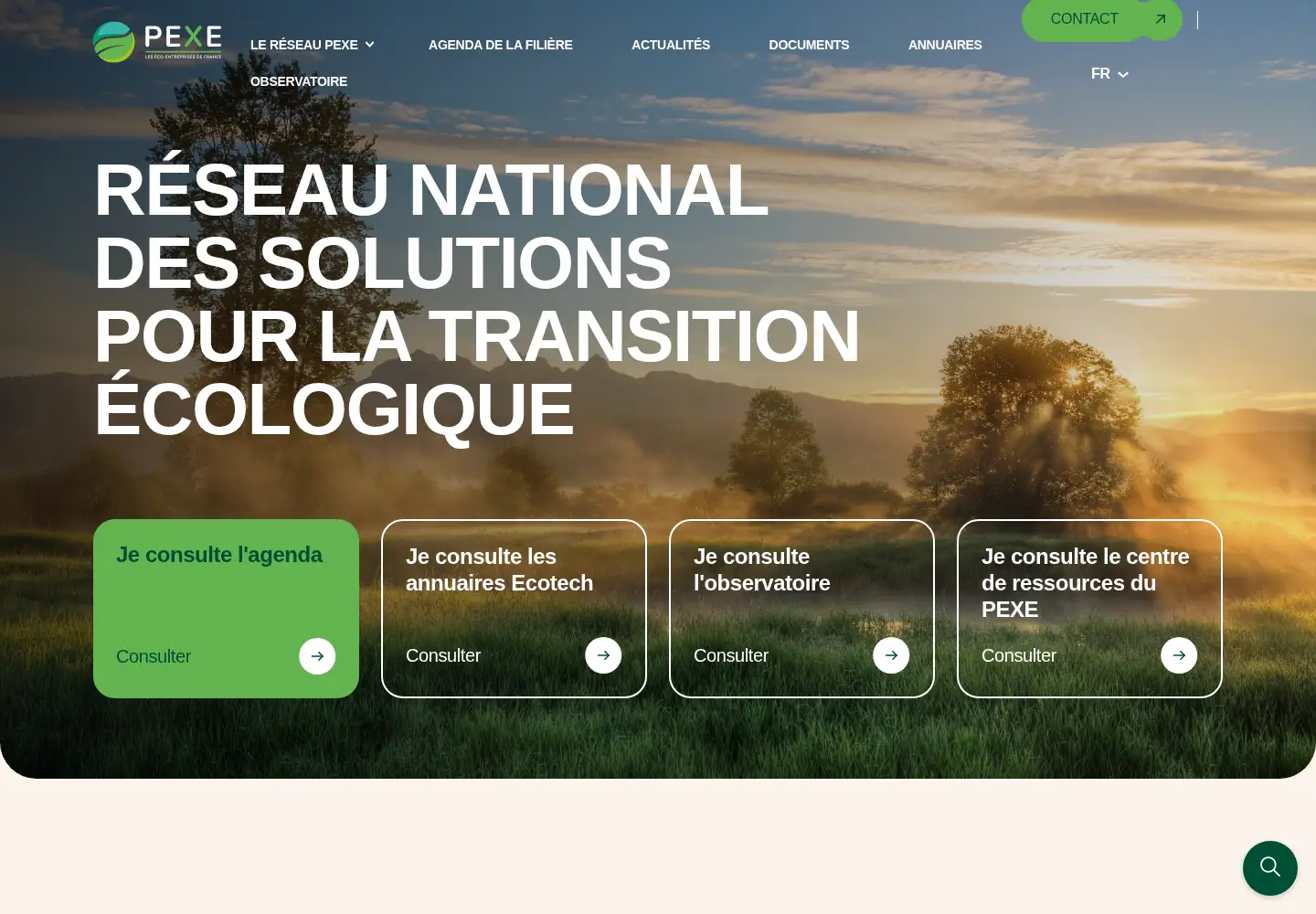 Captured homepage of ecoentreprises-france.fr in the current scan