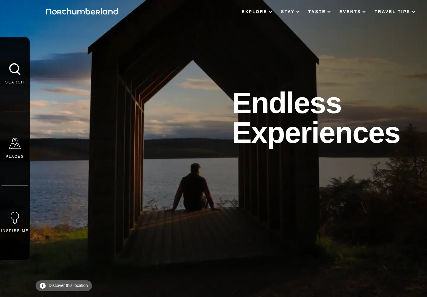 Screenshot of visitnorthumberland.com