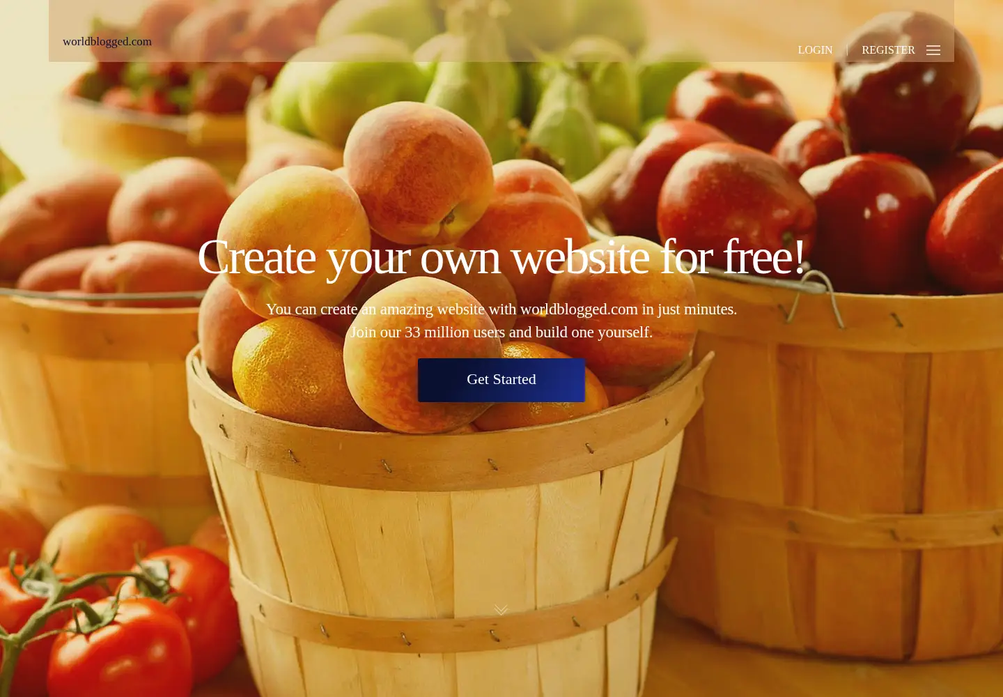 Screenshot of worldblogged.com