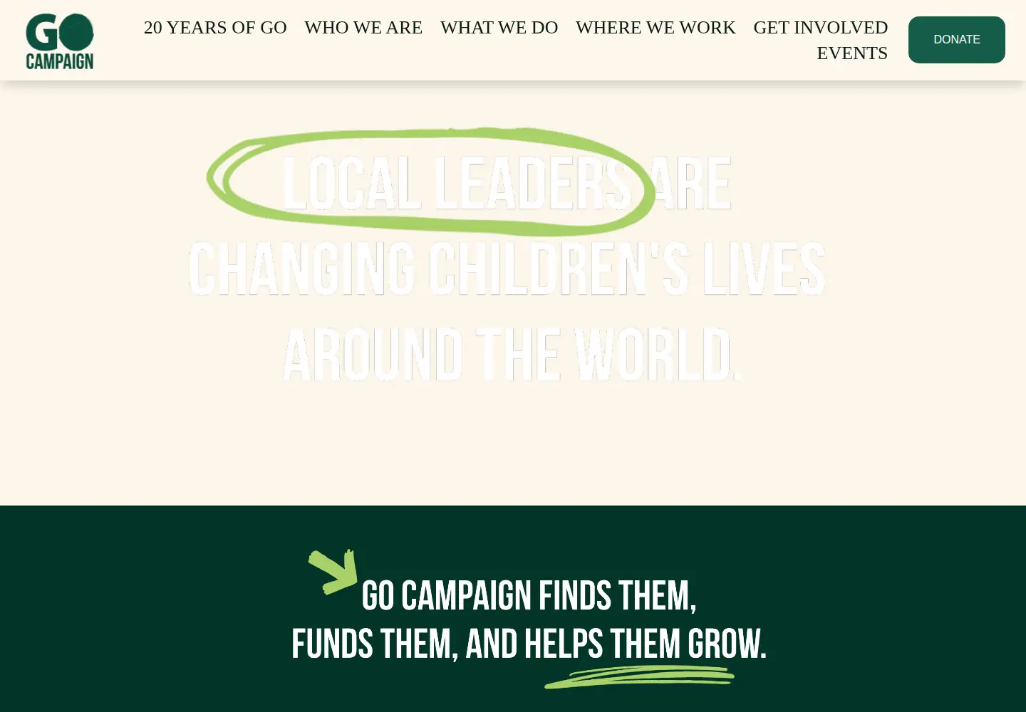 Screenshot of gocampaign.org