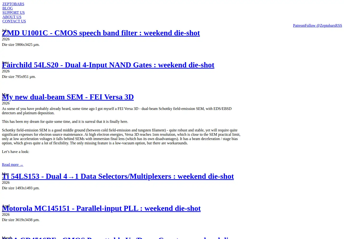Screenshot of zeptobars.com