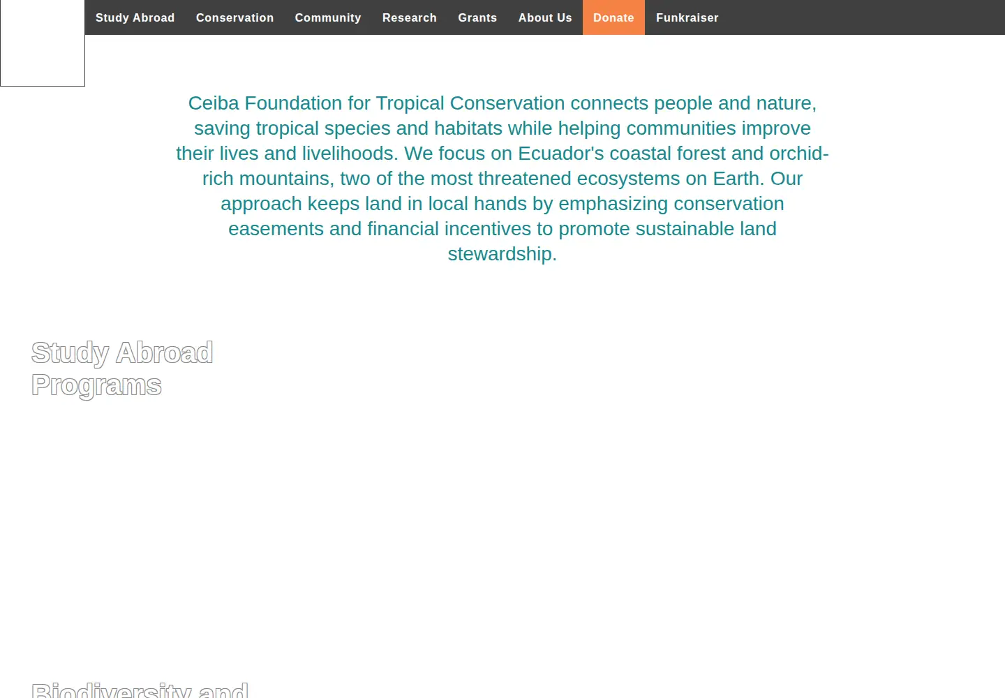 Screenshot of ceiba.org