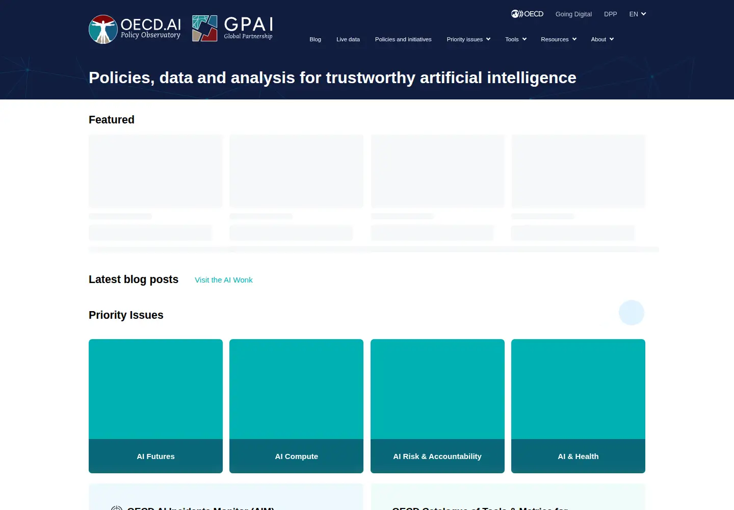 Screenshot of oecd.ai