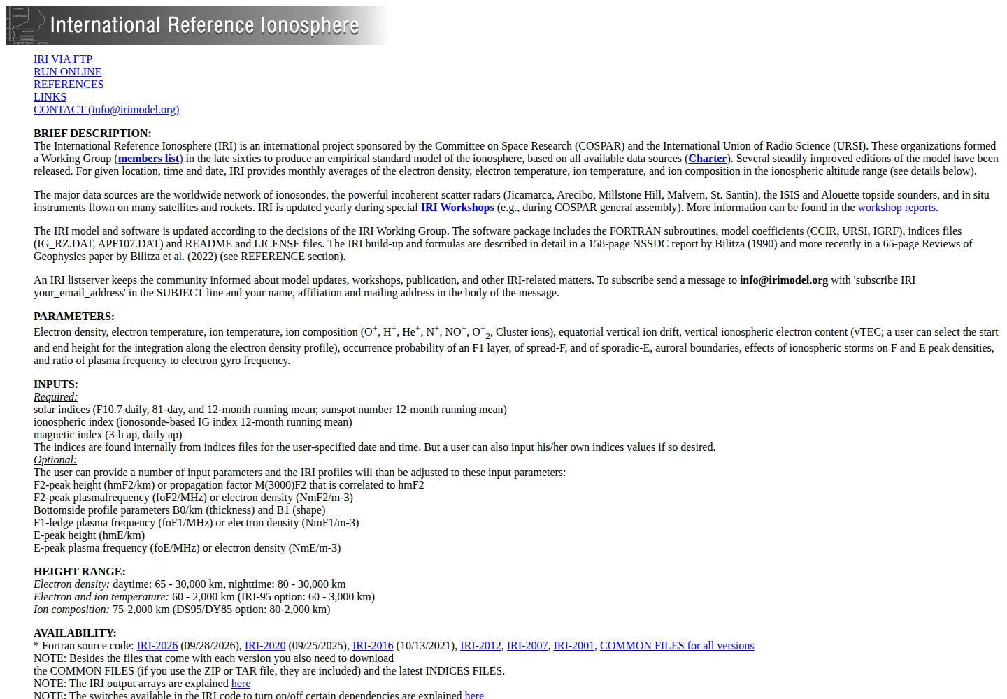 Screenshot of irimodel.org