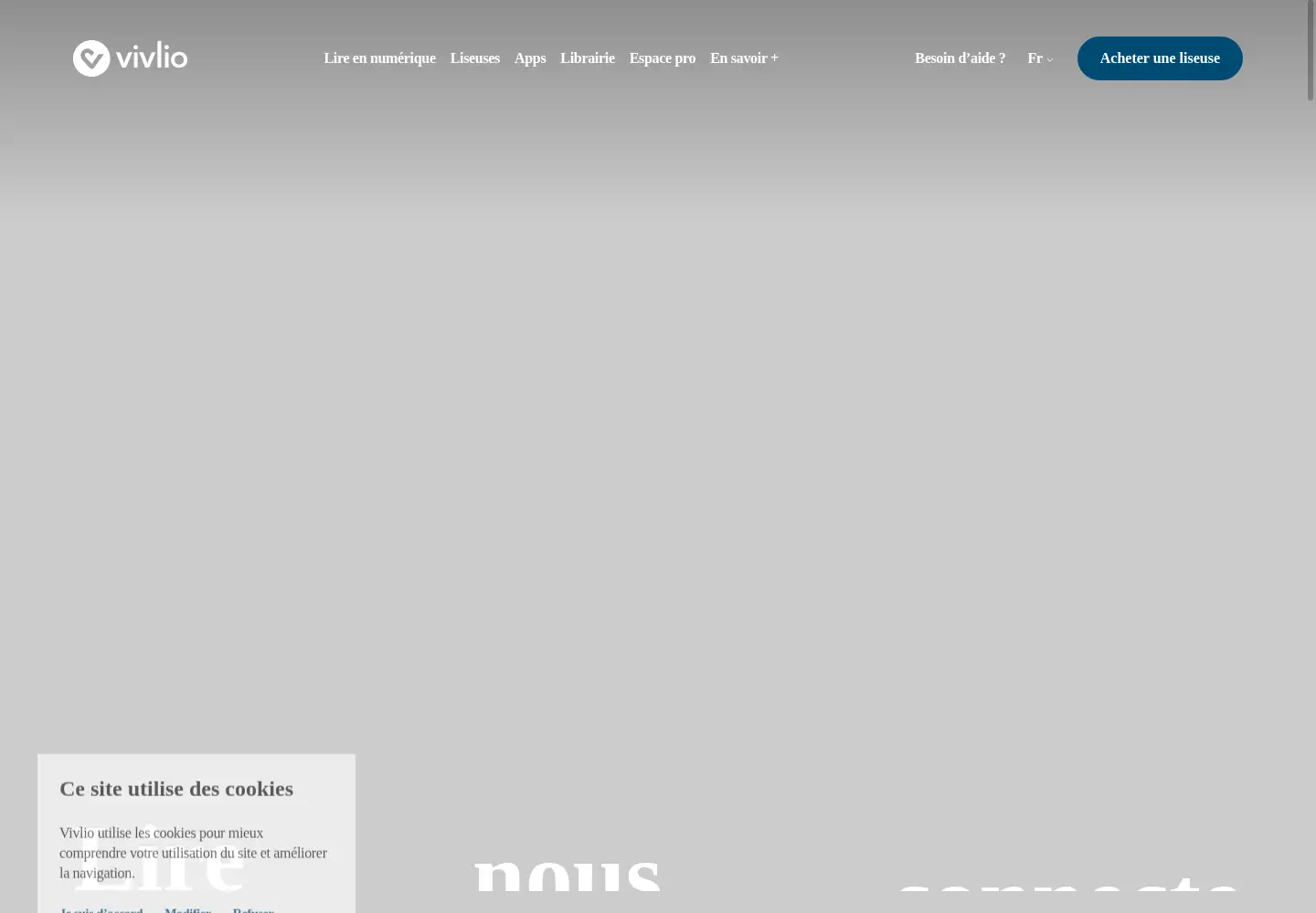 Screenshot of vivlio.com