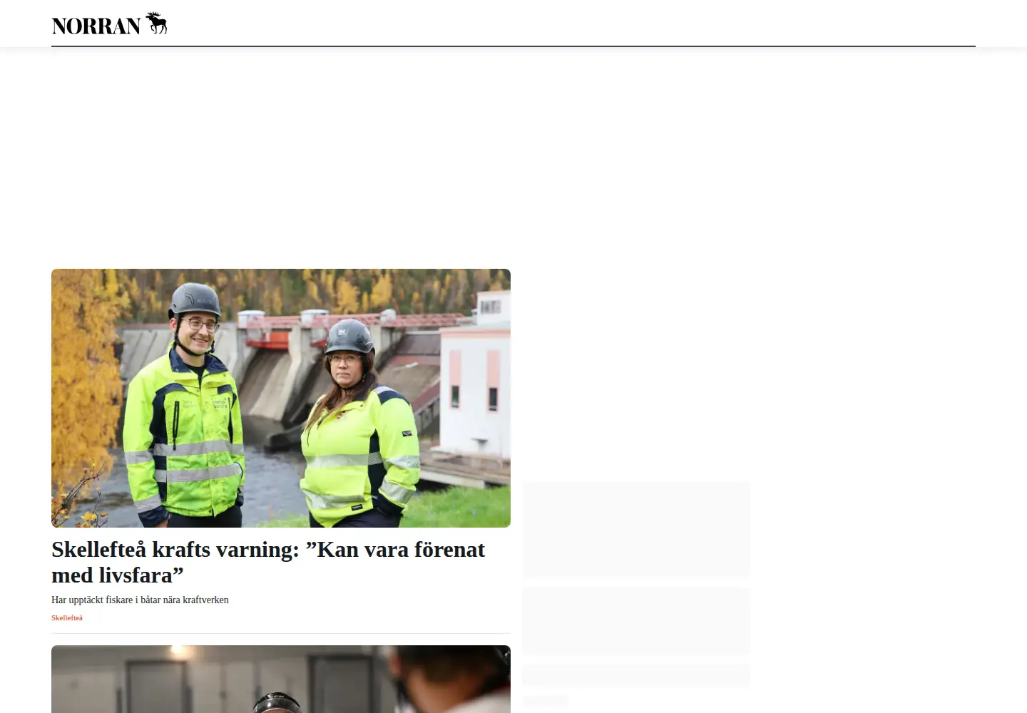 Screenshot of norran.se