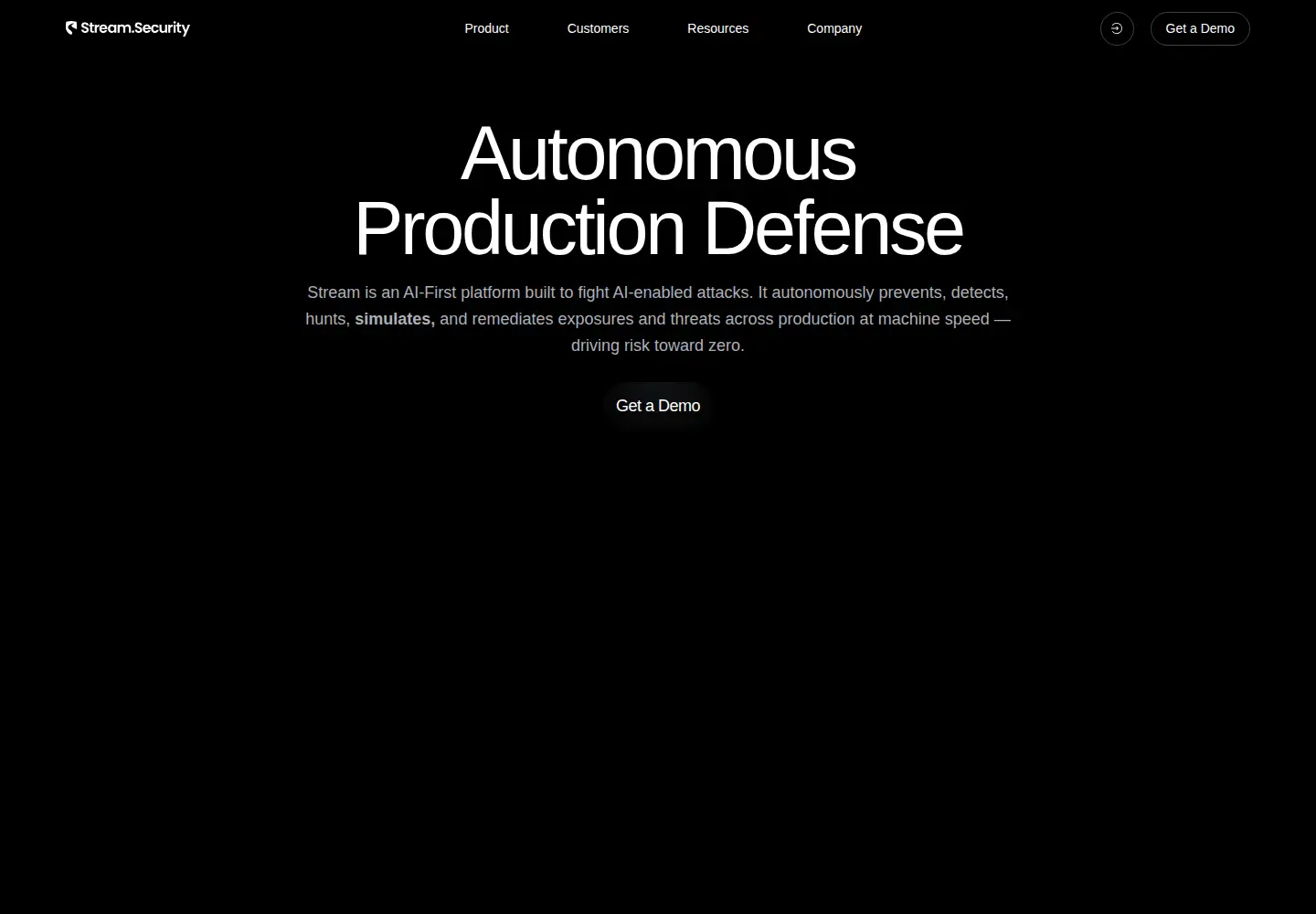 Screenshot of stream.security
