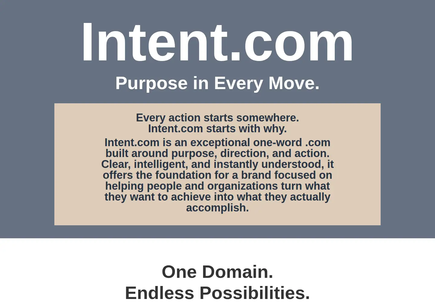Screenshot of intent.com